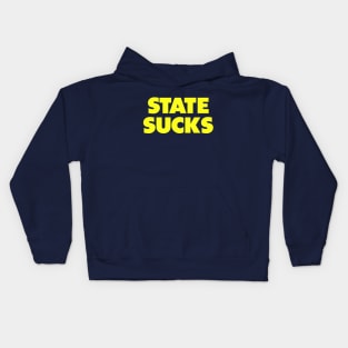 State sucks - Michigan/ECU college gameday rivalry Kids Hoodie